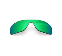 BlazerBuck Polycarbonate Polarized Replacement Lenses for Oakley Batwolf OO9101 - Emerald Green AR Coated