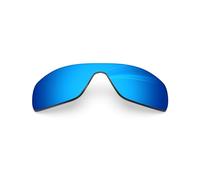 BlazerBuck Polycarbonate Polarized Replacement Lenses for Oakley Batwolf OO9101 - Ice Blue AR Coated