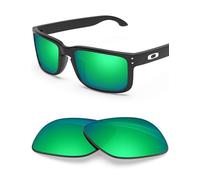 BlazerBuck Polycarbonate Polarized Replacement Lenses for Oakley Holbrook OO9102 - Emerald Green AR Coated