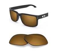 BLAZERBUCK Polycarbonate Polarized Replacement Lenses for Oakley Holbrook XL OO9417 - Pearl Gold AR Coated