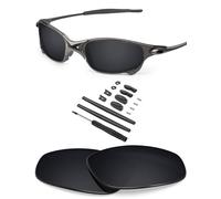 BlazerBuck Polycarbonate Polarized Replacement Lenses & Sock Kit for Oakley Juliet - Black AR Coated