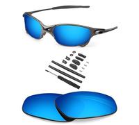 BlazerBuck Polycarbonate Polarized Replacement Lenses & Sock Kit for Oakley Juliet - Ice Blue AR Coated