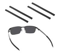 BlazerBuck Replacement Ear Socks for Oakley Tincup OX3184 / Tincup 0.5 OX5099 Eyeglass - Black + Black