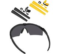 BLAZERBUCK Replacement Earsocks & Nosepieces & Frame Clip for Oakley M Frame 2.0 Strike, Black + Yellow, 0