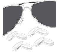 BlazerBuck Replacement Nose Pads Nose Piece for Oakley Feedback OO4079 Sunglasses - Clear-4 Pairs