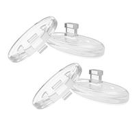 BLAZERBUCK Replacement Nose Pads Piece for Oakley Wiretap/Whisker/Warden Sunglasses - Clear + Clear