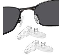 BlazerBuck Replacement Nose Piece Pads for Oakley Casing OX3110 / Clubface OX3102 Eyeglass - Clear + Clear