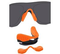 BlazerBuck Replacement Nose Piece Pads for Oakley EV Zero Series Sunglasses - Orange