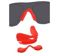 BLAZERBUCK Replacement Nose Piece Pads for Oakley EVZero Path/EVZero Pitch/EVZero Range/EVZero Blades Sunglasses, Red Base Red Nose Pads, 0