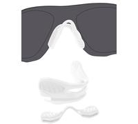 BLAZERBUCK Replacement Nose Piece Pads for Oakley EVZero Path/EVZero Pitch/EVZero Range/EVZero Blades Sunglasses, White Base White Nose Pads, 0