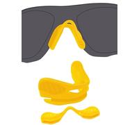 BLAZERBUCK Replacement Nose Piece Pads for Oakley EVZero Path/EVZero Pitch/EVZero Range/EVZero Blades Sunglasses, Yellow Base Yellow Nose Pads, 0