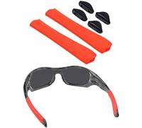 BlazerBuck Replacement Sock Kits Earsocks & Nosepieces for Oakley Pit Bull OO9127 / Pit Bull Asian Fit OO9161 Sunglass - Red