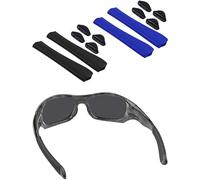 BlazerBuck Replacement Sock Kits Earsocks & Nosepieces for Oakley Pit Bull OO9127 / Pit Bull Asian Fit OO9161 Sunglass - Black + Blue