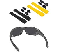 BlazerBuck Replacement Sock Kits Earsocks & Nosepieces for Oakley Pit Bull OO9127 / Pit Bull Asian Fit OO9161 Sunglass - Black + Yellow