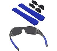 BlazerBuck Replacement Sock Kits Earsocks & Nosepieces for Oakley Pit Bull OO9127 / Pit Bull Asian Fit OO9161 Sunglass - Blue