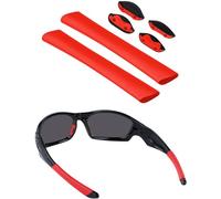 BlazerBuck Replacement Sock Kits Earsocks & Nosepieces for Oakley Straight Jacket 2007 Sunglass - Red