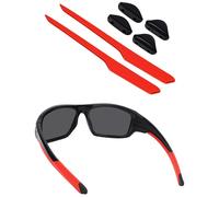 BlazerBuck Replacement Sock Kits Earsocks & Nosepieces for Oakley Valve OO9236 Sunglass - Red