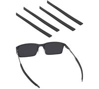 BLAZERBUCK Replacement Temple Sleeves EarSocks for Oakley Base Plane OX3232/Steel Plate OX3222 Eyeglass - Black + Black