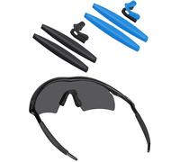BlazerBuck Sock Kits Earsocks & Nosepieces for Oakley M Frame Series Sunglasses - Black + Light Blue