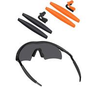 BlazerBuck Sock Kits Earsocks & Nosepieces for Oakley M Frame Series Sunglasses - Black + Orange