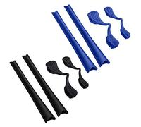 BlazerBuck Sock Kits Earsocks & Nosepieces for Oakley Radar Path Pitch Sunglass - Black + Blue