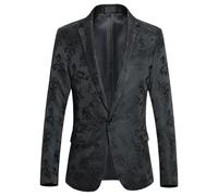 Blazers for Men UK Leisure Suit Jacket Wrinkle-Free Lightweight Sports Coats Dress Tuxedo Blazer Premium Business Suits Sporty Wedding Chic Stylish Coats Lightweight Outing Outwear A-Black