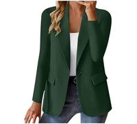 Blazers for Women Trendy Button Down Long Sleeve Jackets Casual Open Front Blazer Business Work Office Suit Jackets Lightweight Formal Business Blazer Cardigan Coat Work Suit