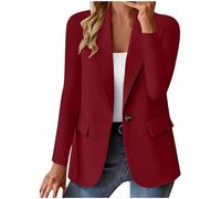 Blazers for Women Trendy Button Down Long Sleeve Jackets Casual Open Front Blazer Business Work Office Suit Jackets Lightweight Formal Business Blazer Cardigan Coat Work Suit