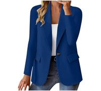 Blazers for Women Trendy Button Down Long Sleeve Jackets Casual Open Front Blazer Business Work Office Suit Jackets Lightweight Formal Business Blazer Cardigan Coat Work Suit