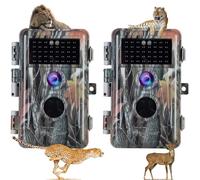BLAZEVIDEO Trail Camera 32MP 1296P Wildlife Camera with Night Vision Motion Activated ，Waterproof Password Protected Hunting Game Camera
