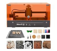 BlazeX M3 5W Laser Engraver Machine for Beginner, 0.01mm Ultra-Precision Laser Cutter and Engraver Machine for Wood Metal Glass Leather, with Enclosure Honeycomb Engraving Materials, Class 1