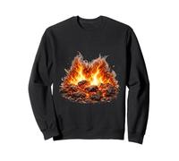 Blazing Fire Coals Barbecue Energy Design Sweatshirt