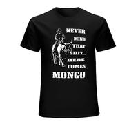 Blazing Saddles HERE Comes Xmas Gift Idea Mens T Shirts Black L