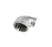 BLBGKHKKVD 1/4" 3/8" 1/2" 3/4" 1" 1-1/4" Elbow 90 Degree Angled F/F Stainless Steel SS304 Female* Female Threaded Reducer Pipe Fittings(DN50 to DN15)