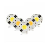 BLBGKHKKVD 2pcs LED 3W 5W 7W 9W COB Chip Lamp 220V Smart IC No Need Driver LED Bulb For Flood Light Spotlight Diy Lighting Cold White Warm White(3W,COOL WHITE_6 PCS)