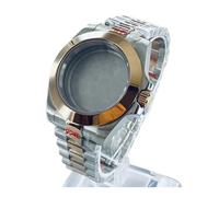 BLBGKHKKVD 40mm Fit For NH35 NH36 NH34 NH38 NH70 NH72 ETA2824 PT5000 Watch Case Sapphire Crystal Waterproof Presidential Bracelet(A2 No Date Window,ETA2824 PT5000)