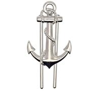 BLBMH Creative Anchor Bookmark for Reading Hands Free Metal Book Page Holder for Students Teachers Men Teens Christmas Birthday Graduation Gifts- Silver