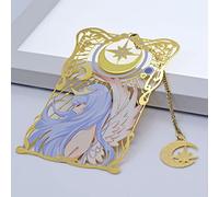 BLBMH Cute Metal Tarot Elf Bookmarks for Women Girls Book Lovers Anime Bookmark Moon Gifts for Readers Best Friends - TE1