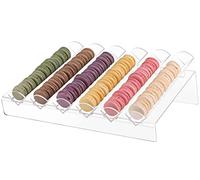 BLBYHO Acrylic Macaron Display Tray, Macaron Stand Cookie Display Stand with 6 Slots……