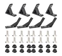 BLCCLOY 4Pcs 45 & 135 Degree 2020 Aluminum Extrusion Hardware Angle Bracket