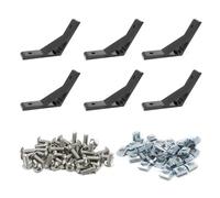 BLCCLOY 6Pcs 1010 120 Degree Angle Bracket 1" x 1" 10 Series Aluminum Extrusion 60deg Joint Connector Brace for Slot 60° Corner Joiner 120deg 1020 1 Inch Extruded Aluminium Profile