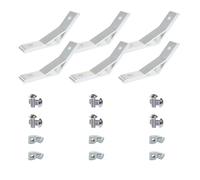 BLCCLOY 6Pcs 1010 120 Degree Angle Bracket 1" x 1" 10 Series Aluminum Extrusion 60deg Joint Connector Brace for Slot 60° Corner Joiner 120deg 1 Inch Extruded Aluminium Profile