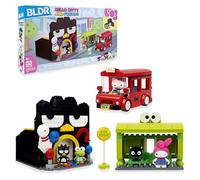 BLDR Hello Kitty and Friends, Badtz-Maru’s Bowling Alley Building Set - Hello Kitty, Keroppi, Badtz-Maru, My Melody, & Chococat Minifigures - 8+, 0132