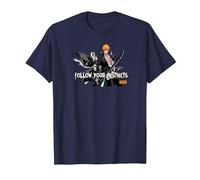 Bleach Follow Your Instincts Anime T-Shirt, Men, Navy Blue, 4X-Large