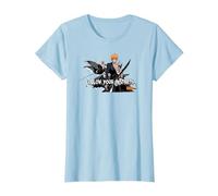 Bleach Follow Your Instincts Anime T-Shirt, Women, Baby Blue, X-Large