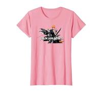 Bleach Follow Your Instincts Anime T-Shirt, Women, Pink, Medium