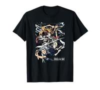 Bleach Group Collage Action Pose with Logo Anime T-Shirt