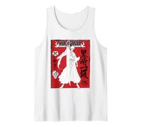 Bleach Ichigo Kurosaki Hollow Mask Collage Red Kanji Anime Tank Top