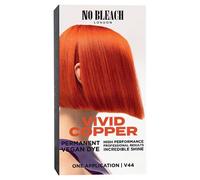 No Bleach London Permanent Hair Dye, Long-Lasting and Multi-dimensional At-Home Hair Colour, Fortified with Vegan Sea Silk and Cocamide for Incredible Shine, Colour: Vivid Copper (Complete Kit)
