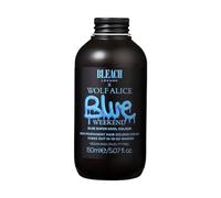 BLEACH LONDON Blue Weekend Semi-Permanent Hair Colour Cream - True Blue, Vegan, Cruelty Free, Vibrant Temporary Dye 150 ml